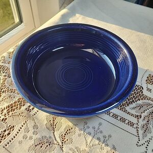 VTG Fiesta Fiestaware Cobalt Blue 6 7/8” Cereal Salad Bowl Homer Laughlin 1986